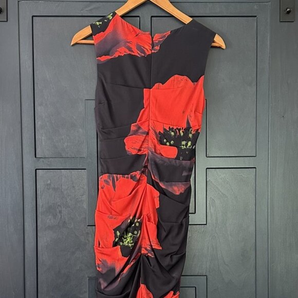 Nicole Miller Women's Sleeveless Dress - Size 4, Dramatic Floral Pattern - Picture 2 of 5